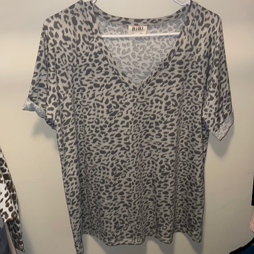 Oversized Leopard Top